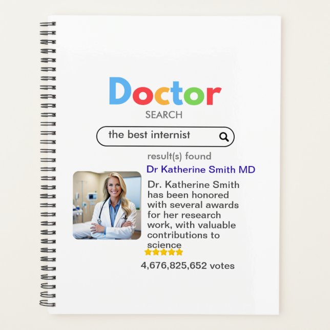 ANTISTRESS PHYSICIAN DOCTOR google INTERNIST Planner (Front)