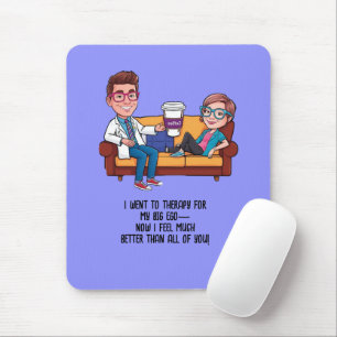 ANTISTRESS psychiatrist THERAPIST doctor Mouse Mat