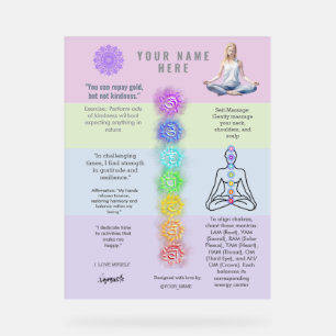 antistress relax calm serenity yoga zen  acrylic sign