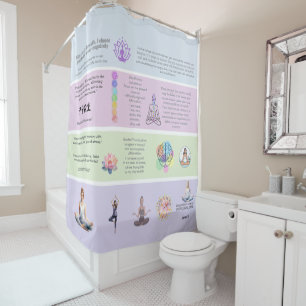ANTIStress VIBRATION MANIFESTATION mandalas Shower Curtain