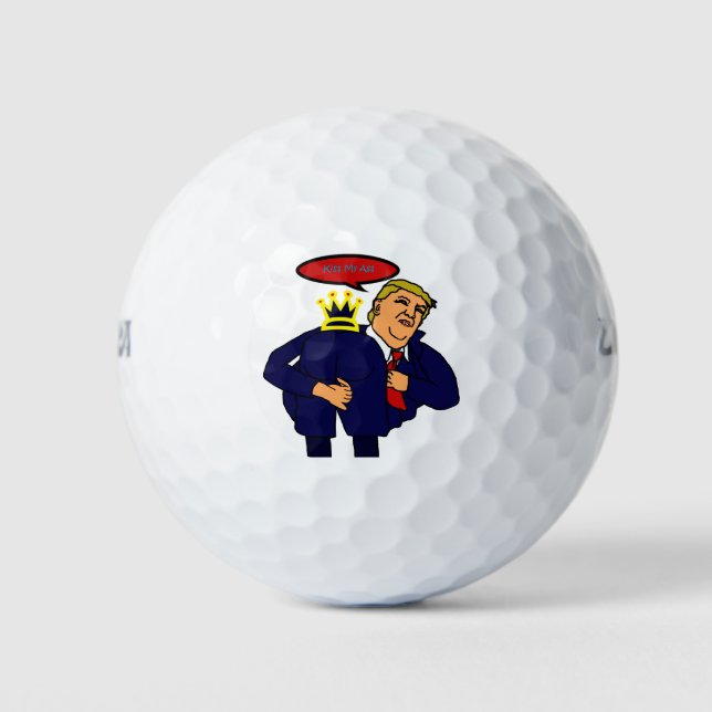 AntiTrump Funny Meme Golf Balls (Front)