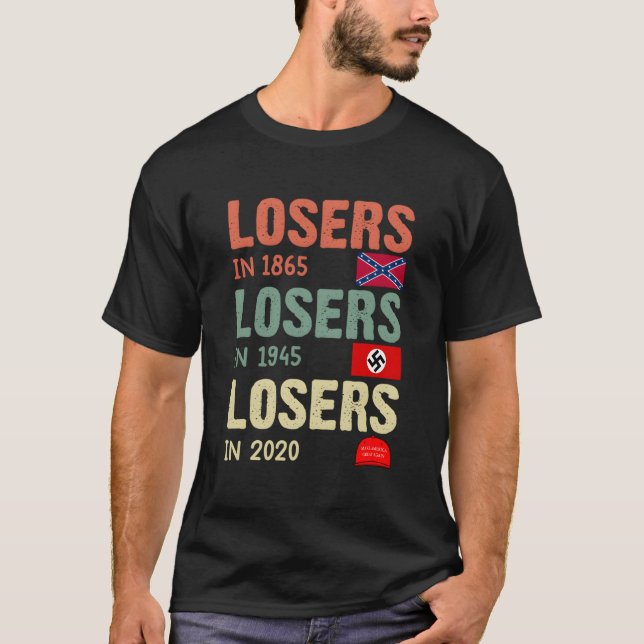 Antitrump Losers In 1865 Losers In 1945 Losers In  T-Shirt (Front)
