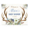Antler boho rustic baby shower welcome sign