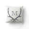 Antler Monogram Pillow