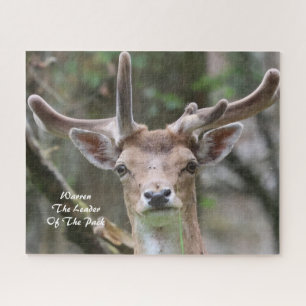 Antler Stag Photo Personalised Jigsaw Puzzle