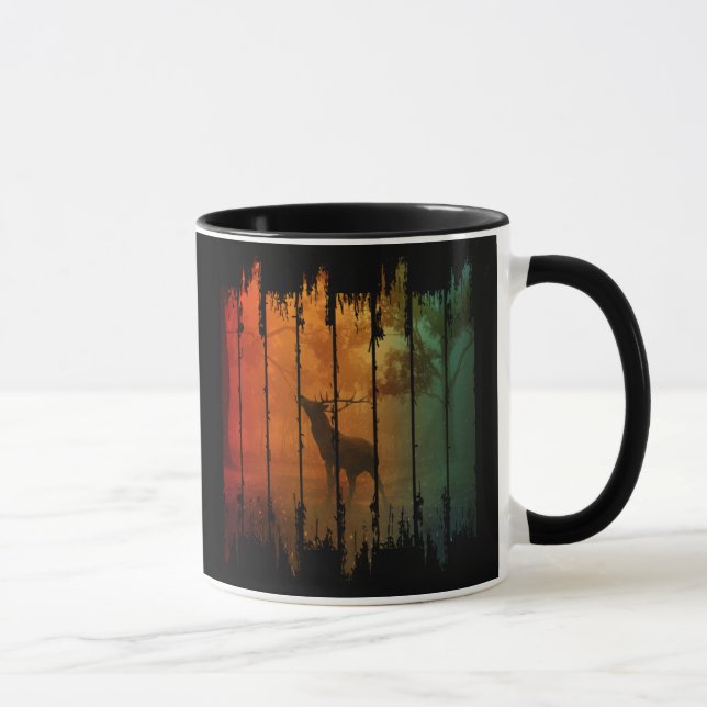 ANTLER WILD DEER NATURE MUG (Right)