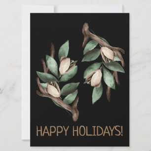 Antler with green branch Postcard