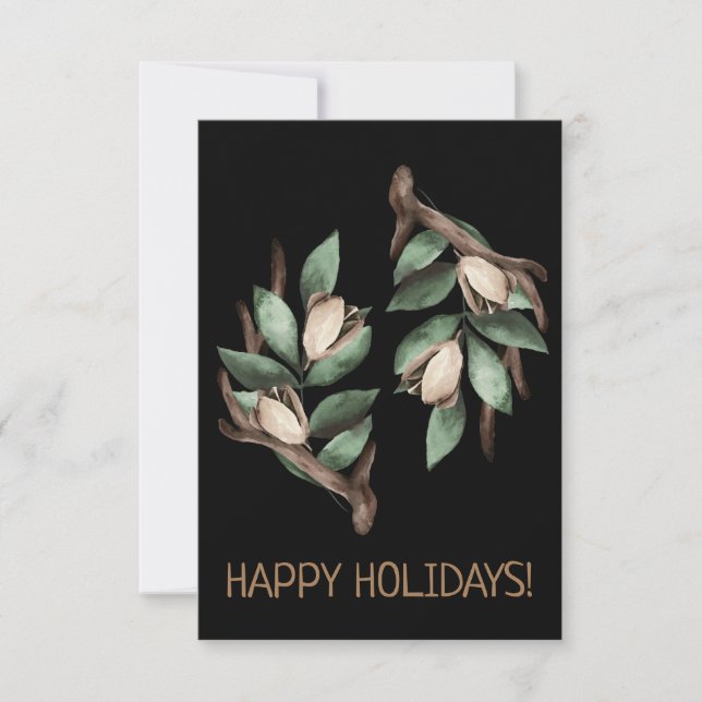 Antler with green branch Postcard (Front)