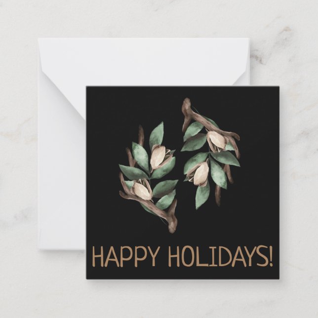 Antler with green branch Postcard (Front)