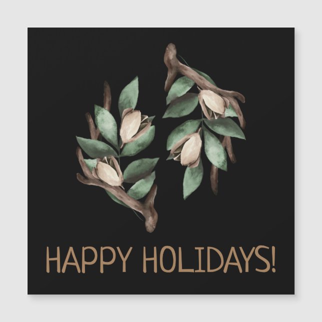 Antler with green branch Postcard (Front)