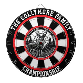 Antlered Deer in Forest Design Dartboard