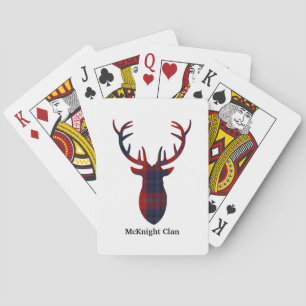 "Antlers" McKnight Clan Tartan Playing Cards