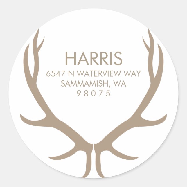Antlers Return Address Label (Front)