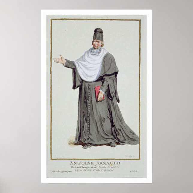 Antoine Arnauld (1612-94) from 'Receuil des Stamp Poster (Front)