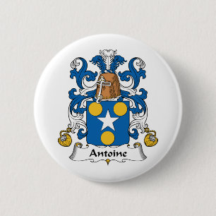 Antoine Family Crest 6 Cm Round Badge