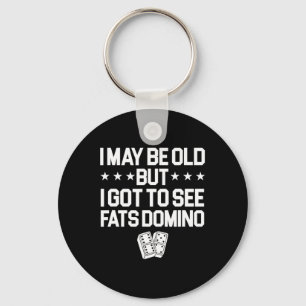 Antoine Fats Domino Music Legend Fan I May Be Old Key Ring