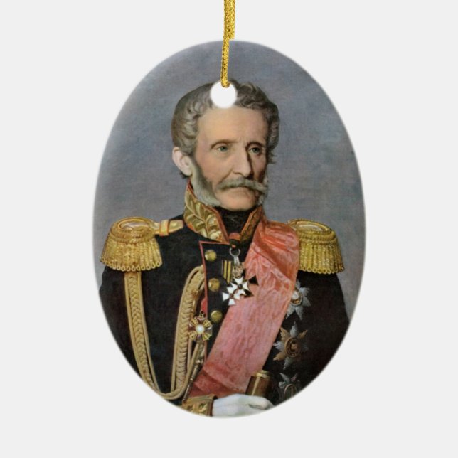 Antoine-Henri Jomini Ceramic Tree Decoration (Front)