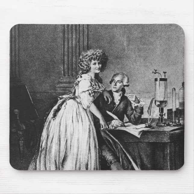 Antoine Laurent Lavoisier  and his wife Mouse Mat (Front)