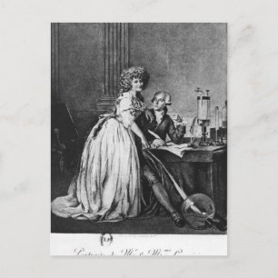Antoine Laurent Lavoisier  and his wife Postcard