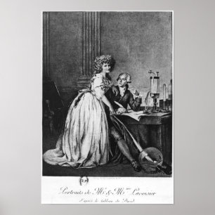 Antoine Laurent Lavoisier and his wife Poster