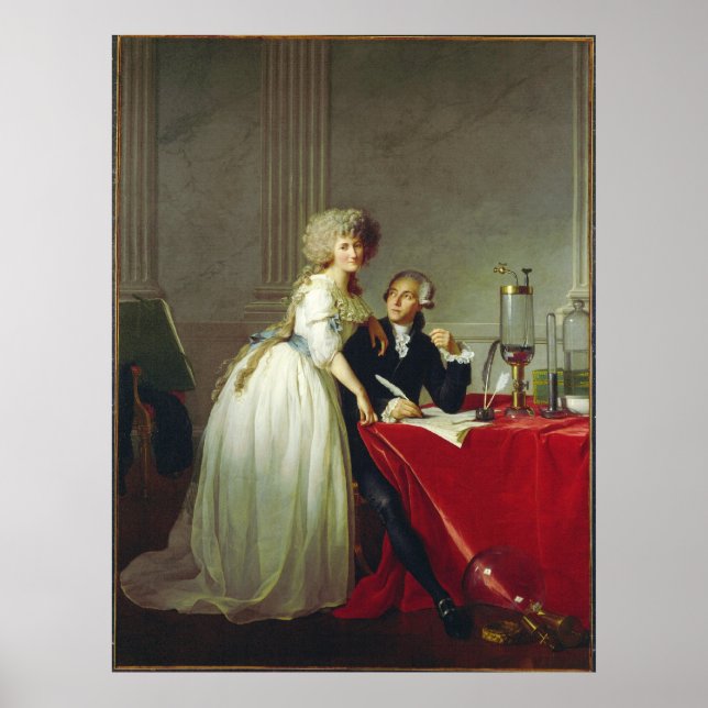 Antoine-Laurent Lavoisier and Wife Poster (Front)