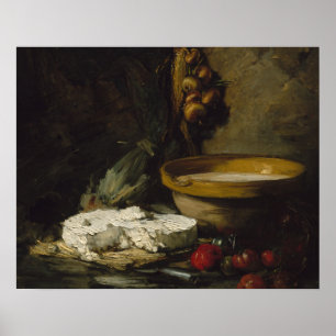 Antoine Vollon - Still Life with Cheese Poster