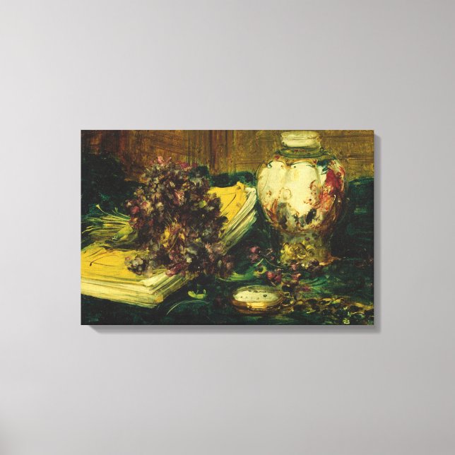 Antoine Vollon - Violets Canvas Print (Front)