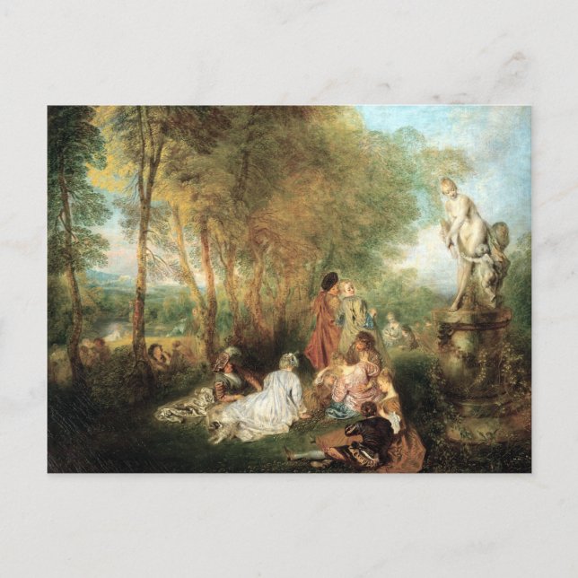 Antoine Watteau The Feast of Love Postcard (Front)