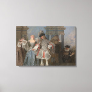 Antoine Watteau - The French Comedians Canvas Print