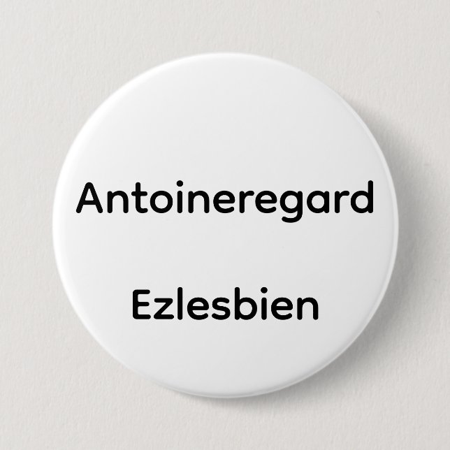 Antoineregard Ezlesbian 7.5 Cm Round Badge (Front)