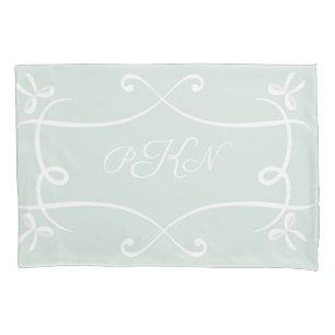 Antoinette Green  Elegant Emblem Reversible  Pillowcase