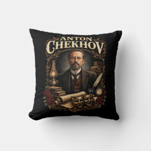 Anton Chekhov Cushion