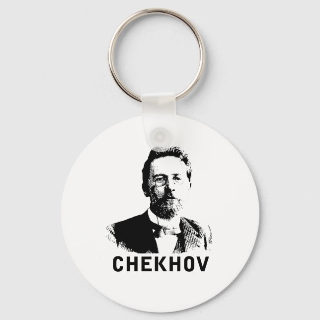 Anton Chekhov Key Ring (Front)