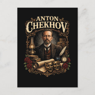 Anton Chekhov Postcard