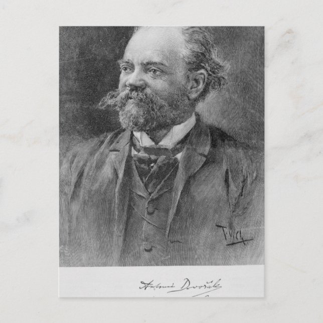 Anton Dvorak, 1894 Postcard (Front)