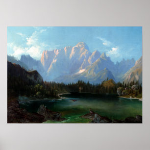 Anton Karinger Lake under Mangart Poster
