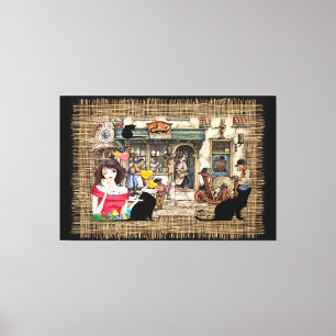 Anton Pieck - Chemist shop Canvas Print