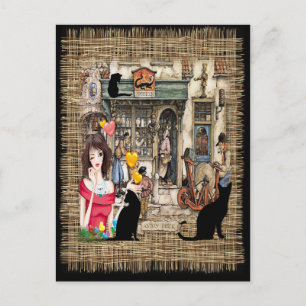 Anton Pieck - Chemist shop Postcard