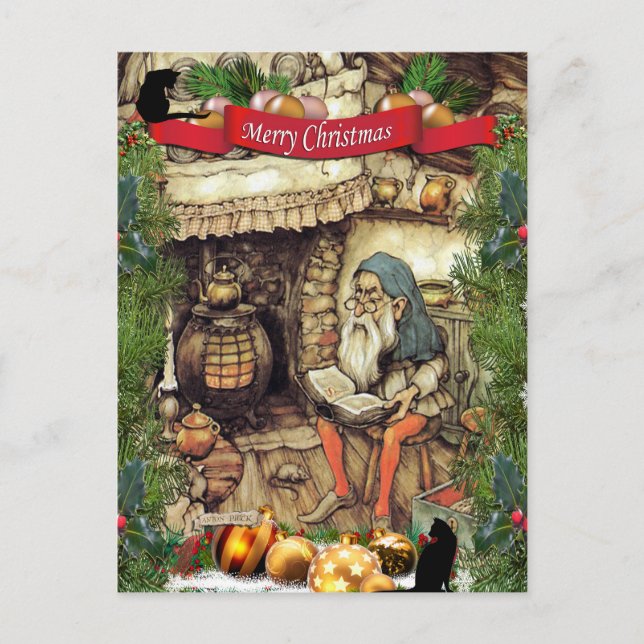 Anton Pieck "The Fairy-tale Reader" Postcard (Front)
