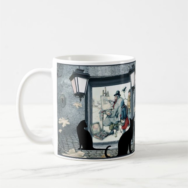Anton Pieck - the painter Flameless Candle Coffee Mug (Left)