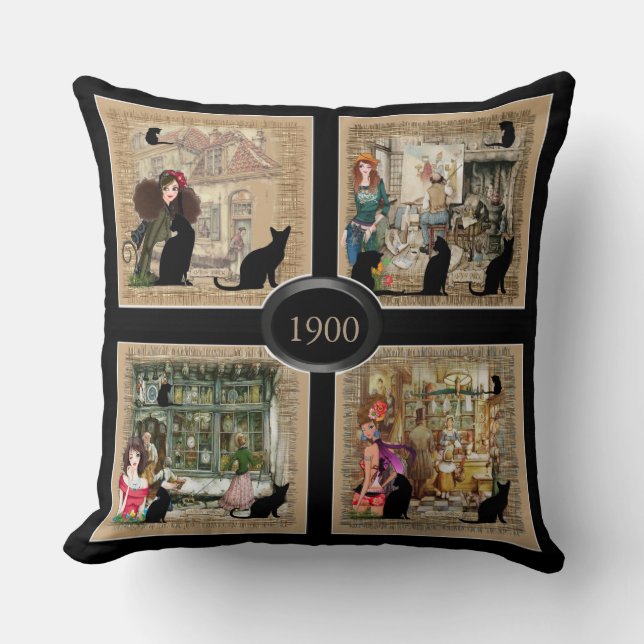 Anton Pieck Vintage Art to personalise Cushion (Front)