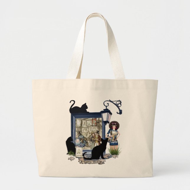 ANTON PIEK painting design Large Tote Bag (Front)