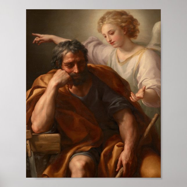 Anton Raphael Mengs The Dream Of St Joseph Poster (Front)