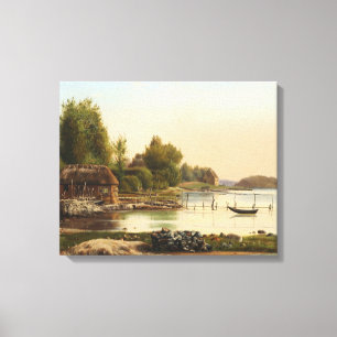 Anton Thorenfeld - Landscape at Svendborg Sund Canvas Print