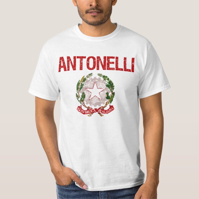 Antonelli Italian Surname T-Shirt (Front)