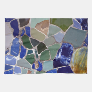 Antoni Gaudi Blue Mosaics Tea Towel