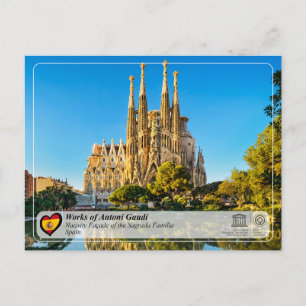 Antoni Gaudí - Sagrada Família - Nativity Facade Postcard