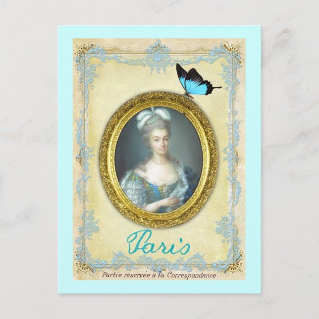 Antoniette et Paris Postcard (Front)