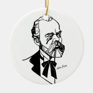 Antonín Dvořák Ceramic Tree Decoration