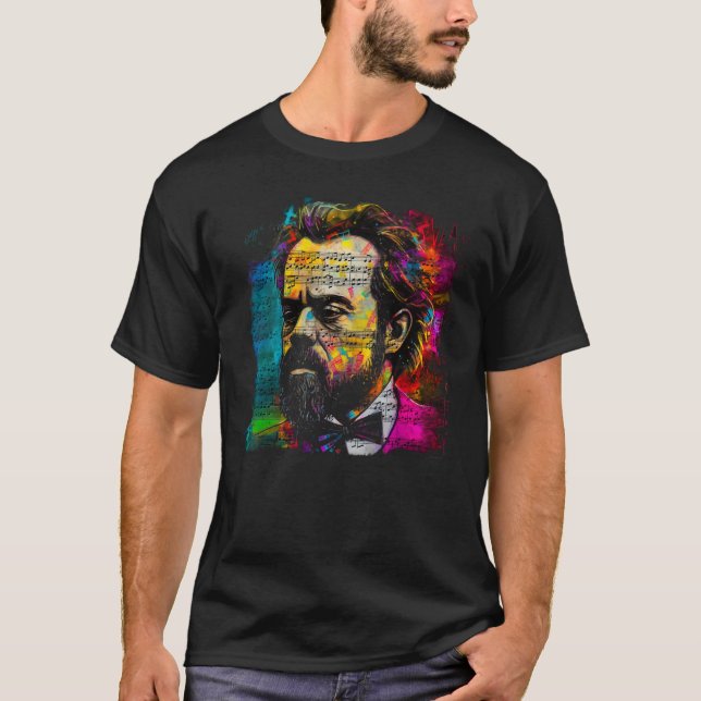 Antonín Dvorak Czech Composer Concert Music Artist T-Shirt (Front)